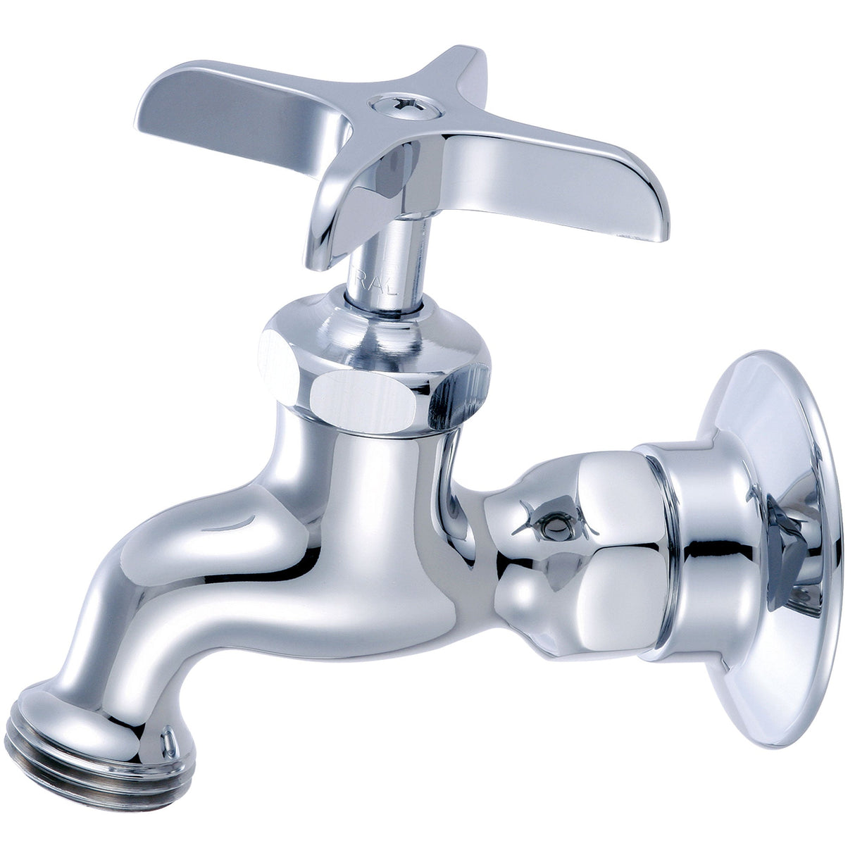 Central Brass 0005-H1/2P Single Handle Wallmount Faucet in Polished Chrome