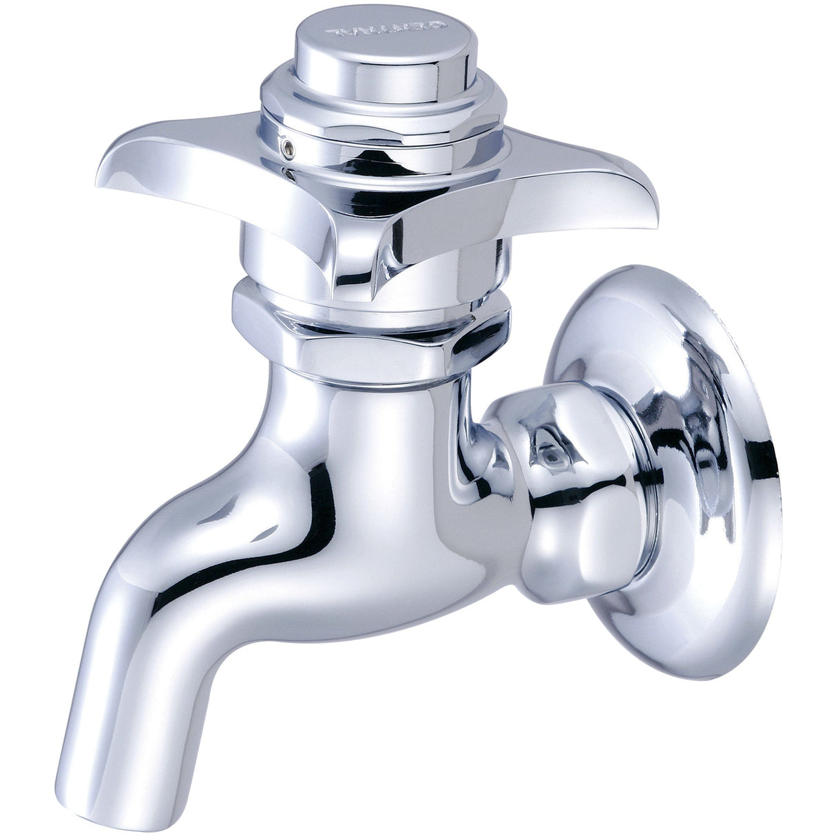 Central Brass 0033-1/2PV-02 Self-Close Wallmount Faucet in Polished Chrome