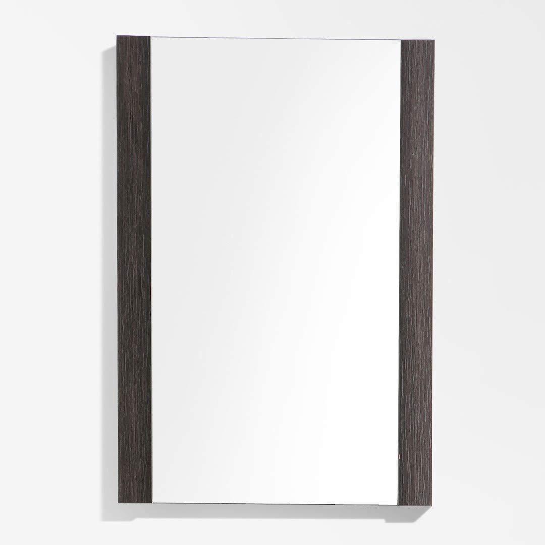 Blossom Barcelona 30" Bath Vanity in White / Dark Oak with Acrylic Sink & Mirror