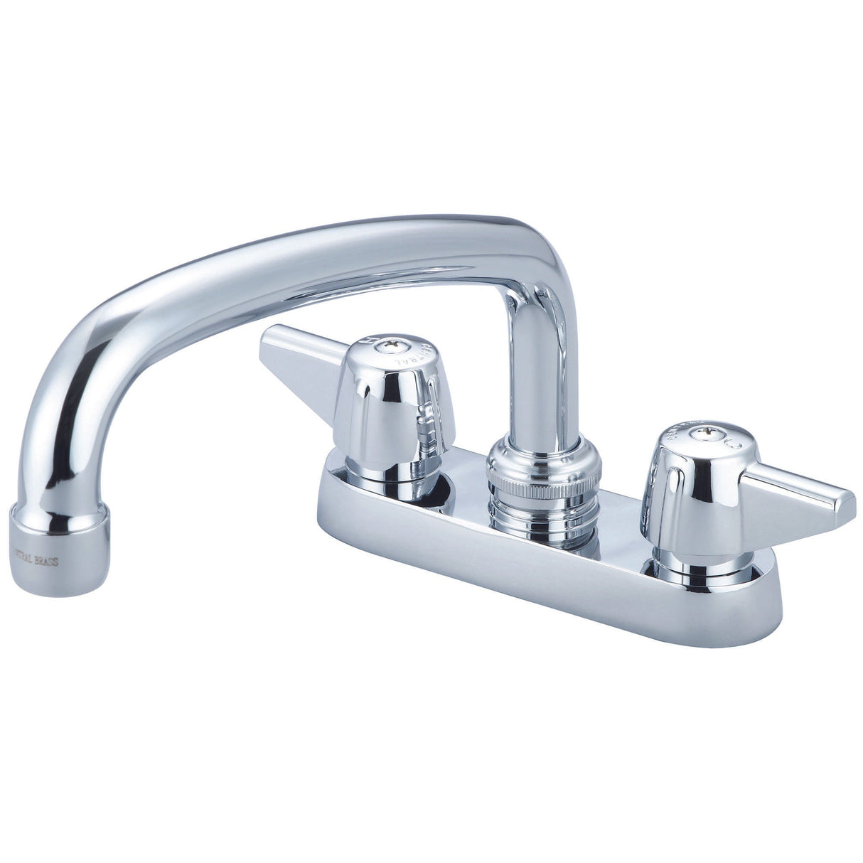 Central Brass 0084-A1 Two Handle Cast Bar/Laundry Faucet in Polished Chrome