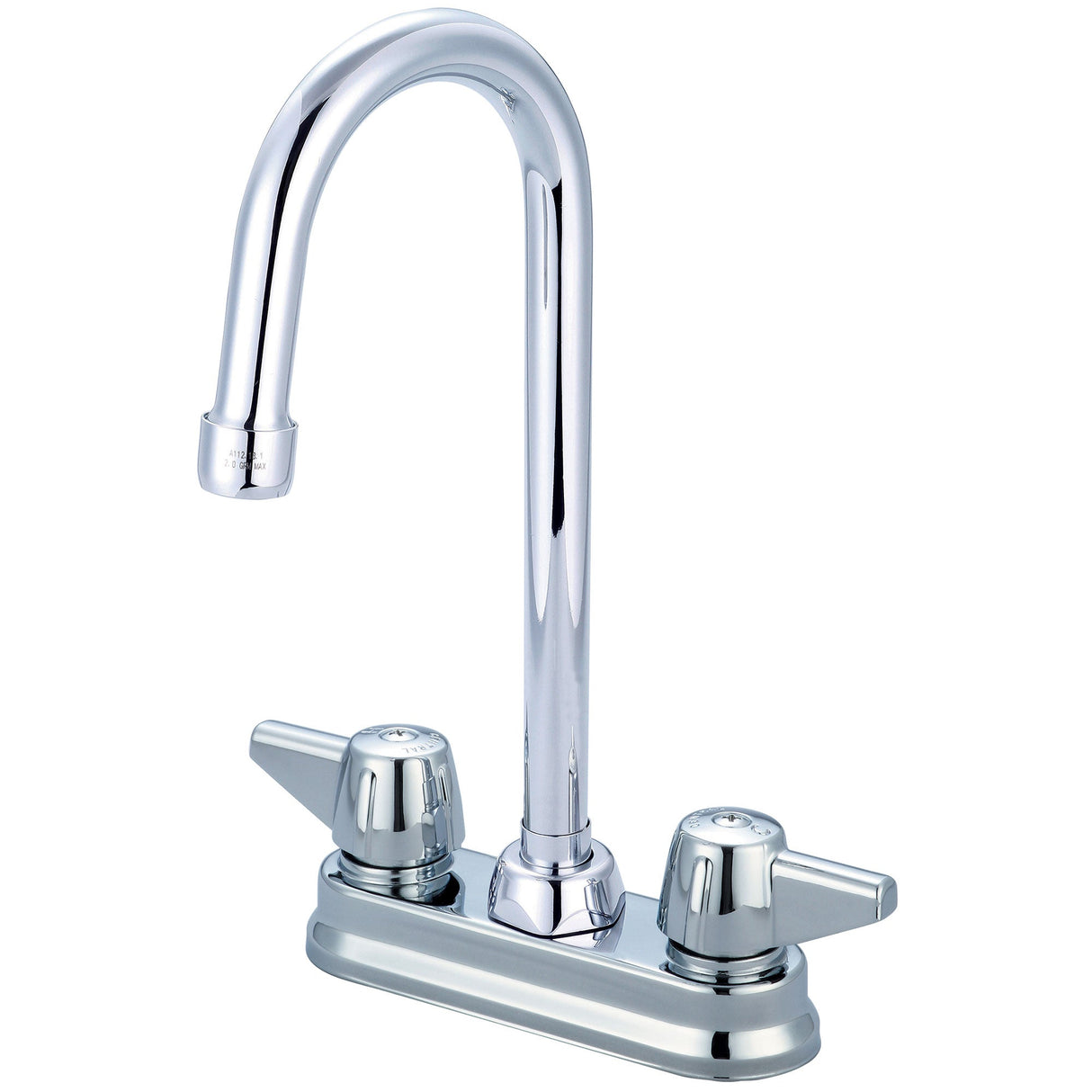Central Brass 0094-A17 Two Handle Shell Type Bar/Laundry Faucet in Polished Chrome