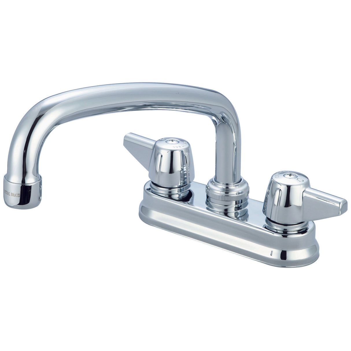 Central Brass 0094-A1 Two Handle Shell Type Bar/Laundry Faucet in Polished Chrome