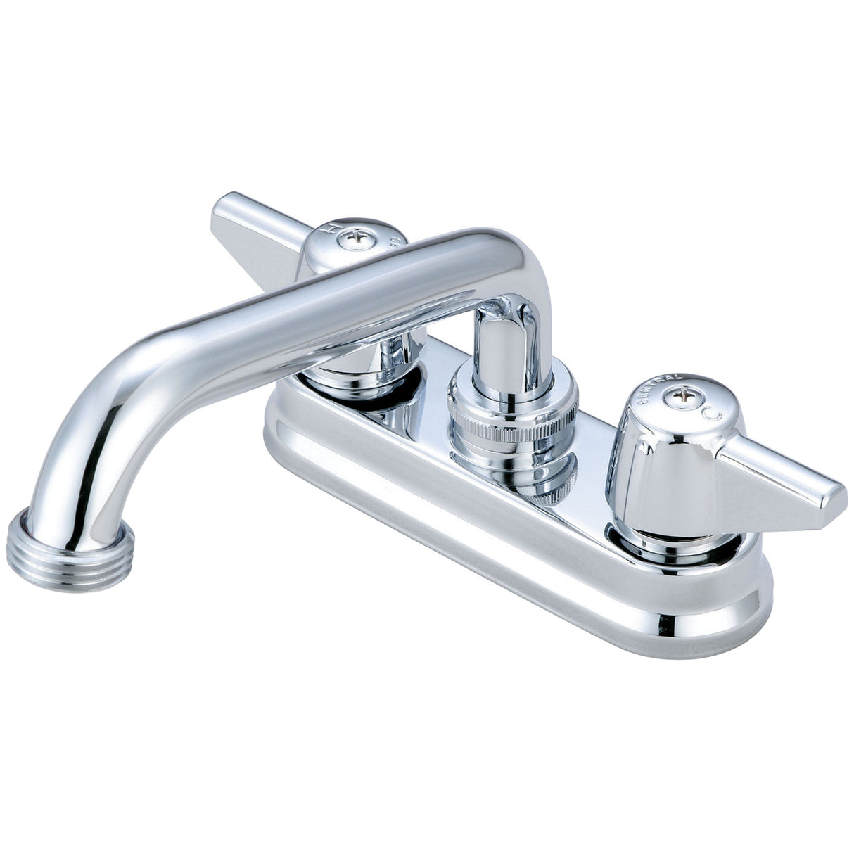 Central Brass 0094-H Two Handle Shell Type Bar/Laundry Faucet in Polished Chrome