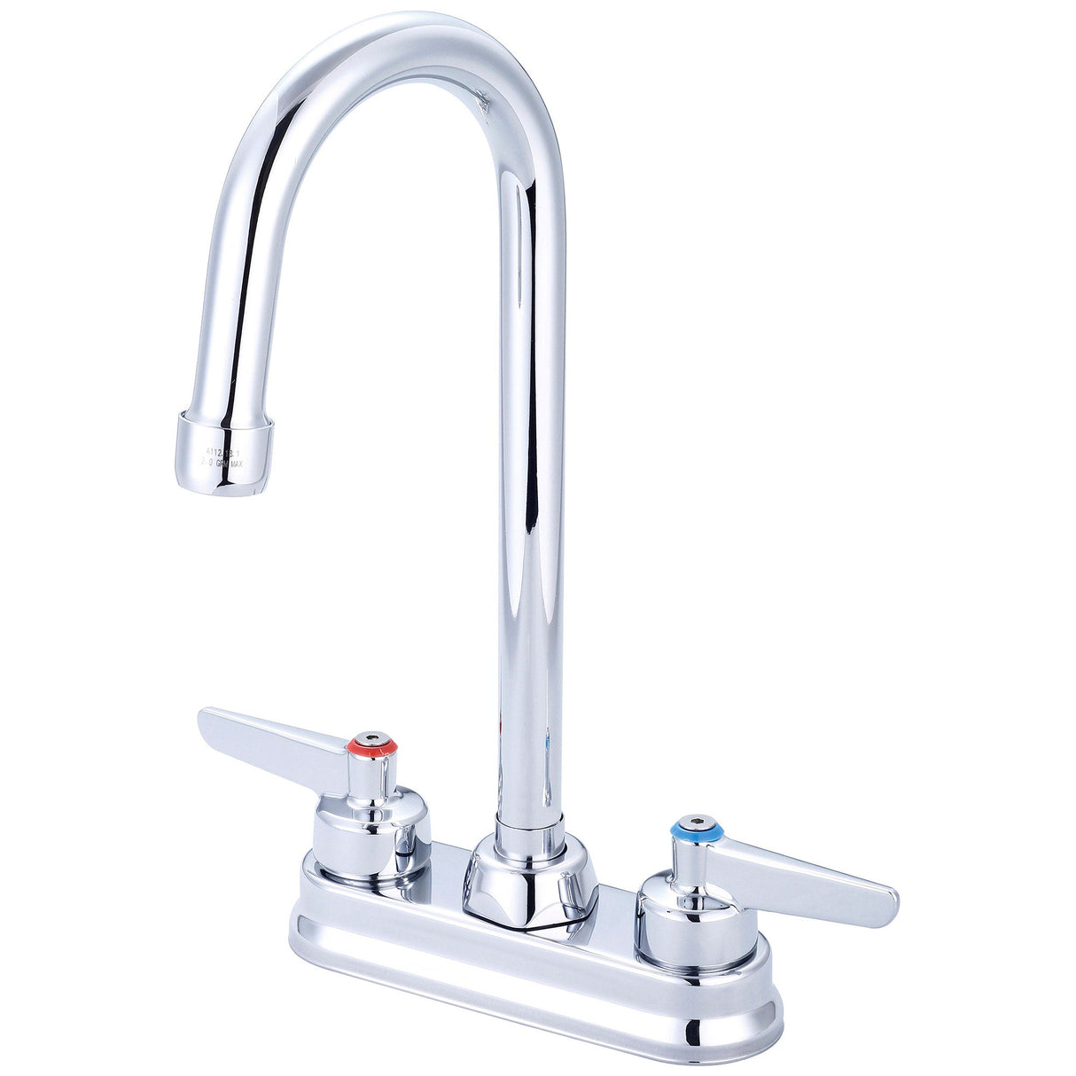 Central Brass 0094-LE17 Two Handle Shell Type Bar/Laundry Faucet in Polished Chrome