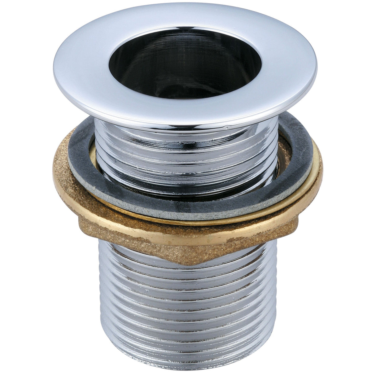 Central Brass 0112-AL Overflow Socket Drain in Polished Chrome