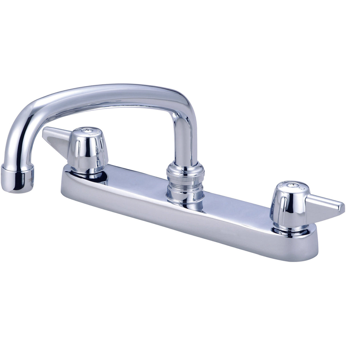 Central Brass 0120-A Two Handle Cast Kitchen Faucet in Polished Chrome