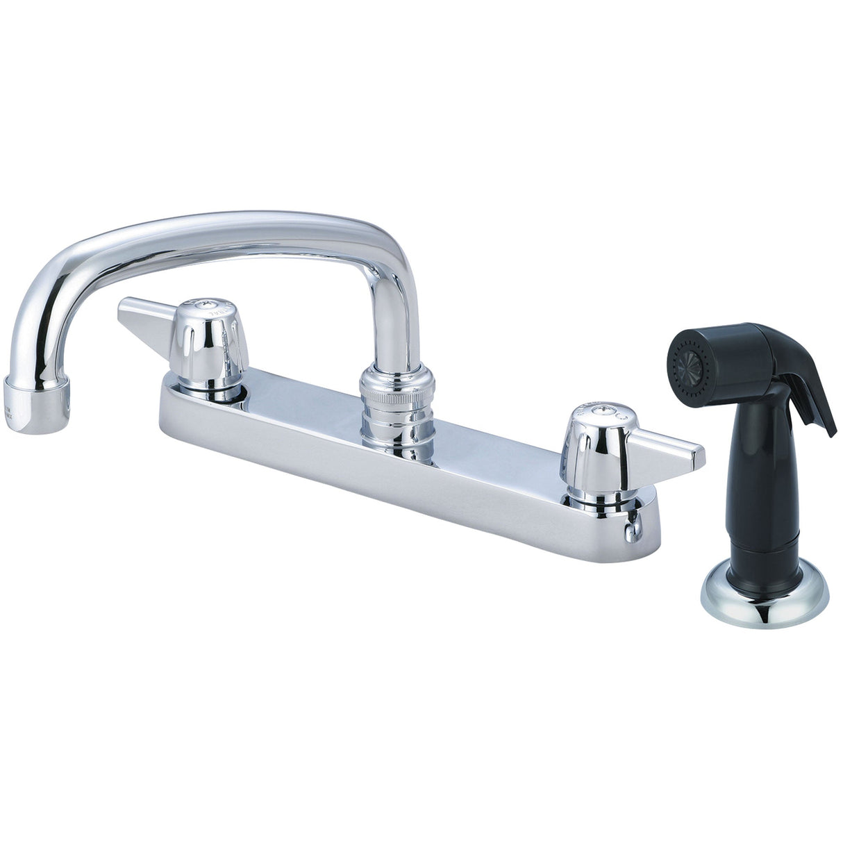 Central Brass 0121-A Two Handle Cast Kitchen Faucet in Polished Chrome