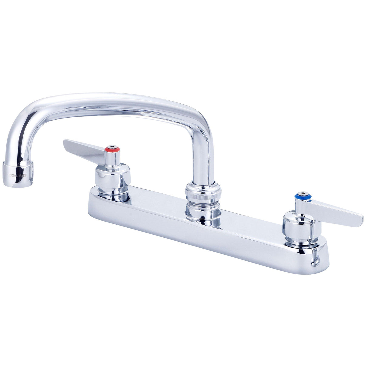 Central Brass 0122-LE1 Two Handle Cast Kitchen Faucet in Polished Chrome