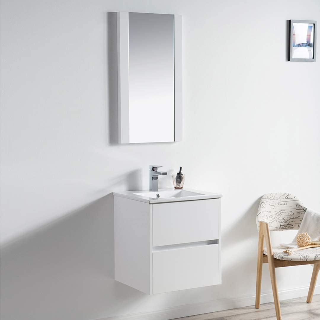 Blossom Valencia 20" Single Vanity, Mirror, Mirrored Medicine Cabinet