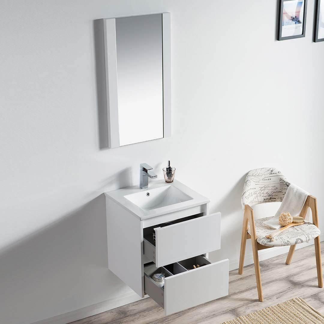 Blossom Valencia 20" Single Vanity, Mirror, Mirrored Medicine Cabinet
