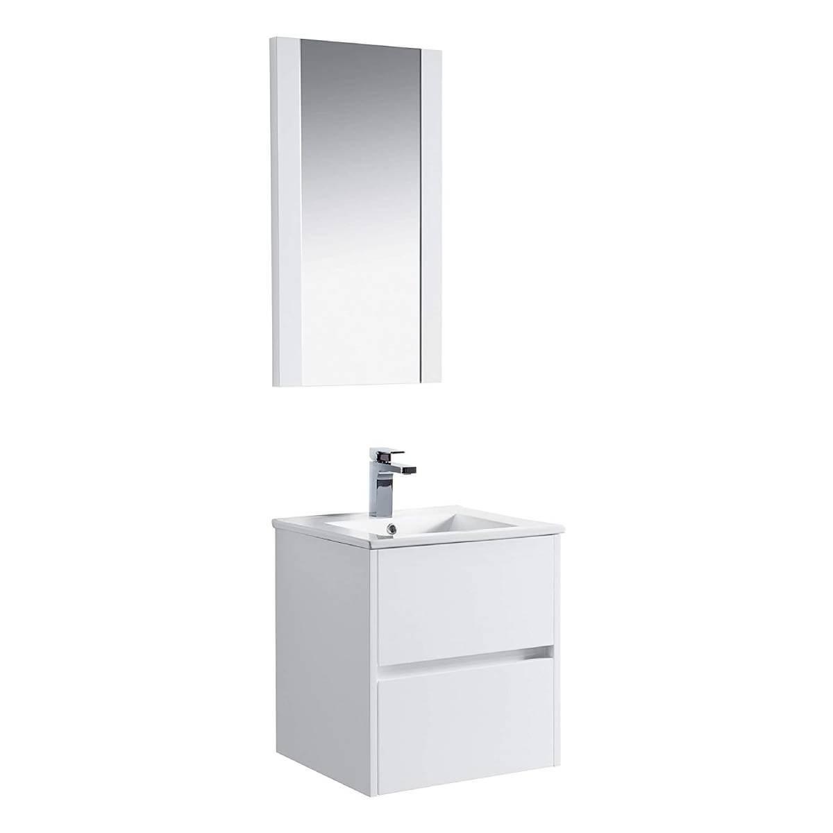Blossom Valencia 20" Single Vanity, Mirror, Mirrored Medicine Cabinet