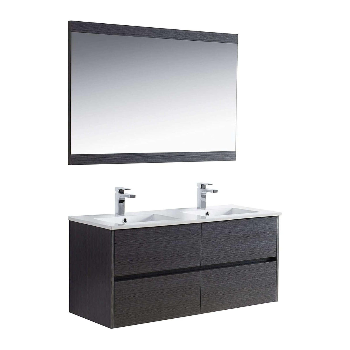 Blossom Valencia 48" Double Vanity, Mirror, Mirrored Medicine Cabinet