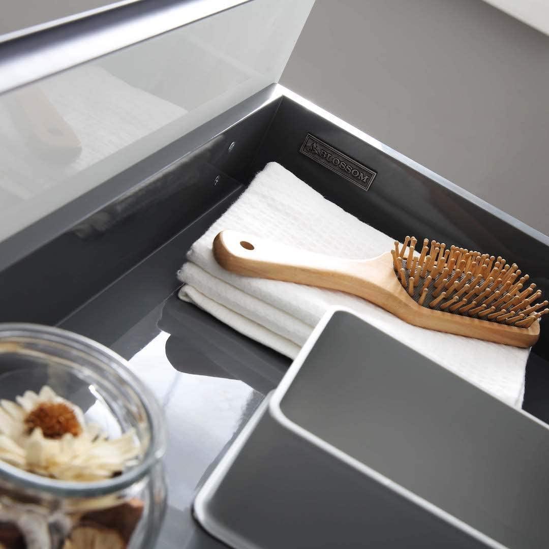 Blossom Berlin White 48" Double Vanity Base with Acrylic Sinks.