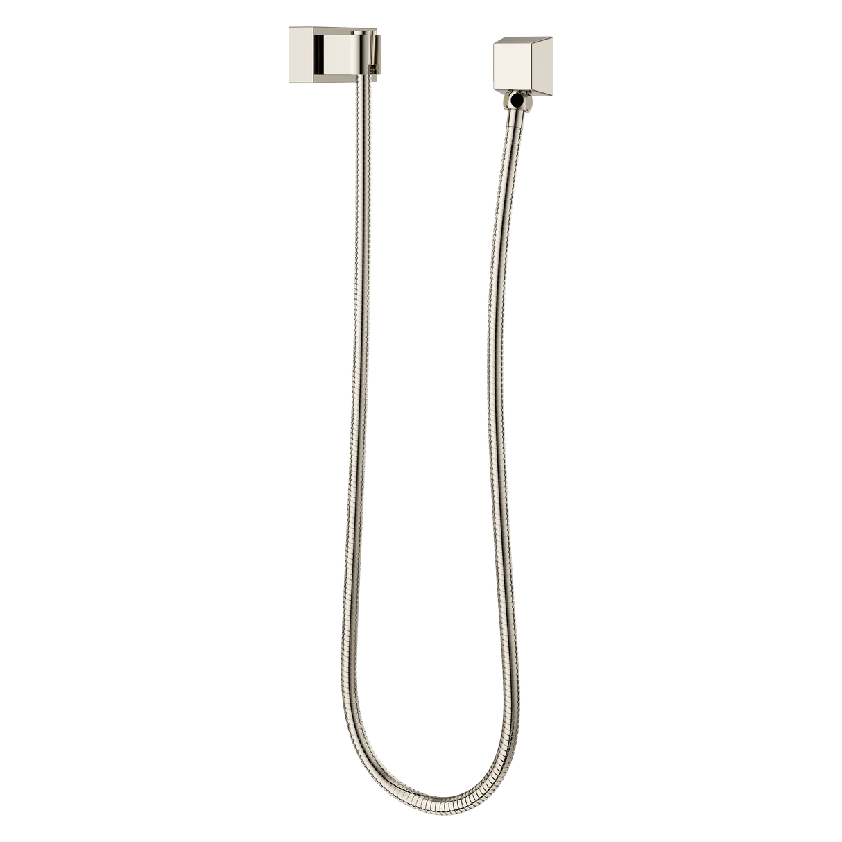 Modern Square 3-Piece Handheld Shower Kit with 60 in. Hose in Polished Nickel
