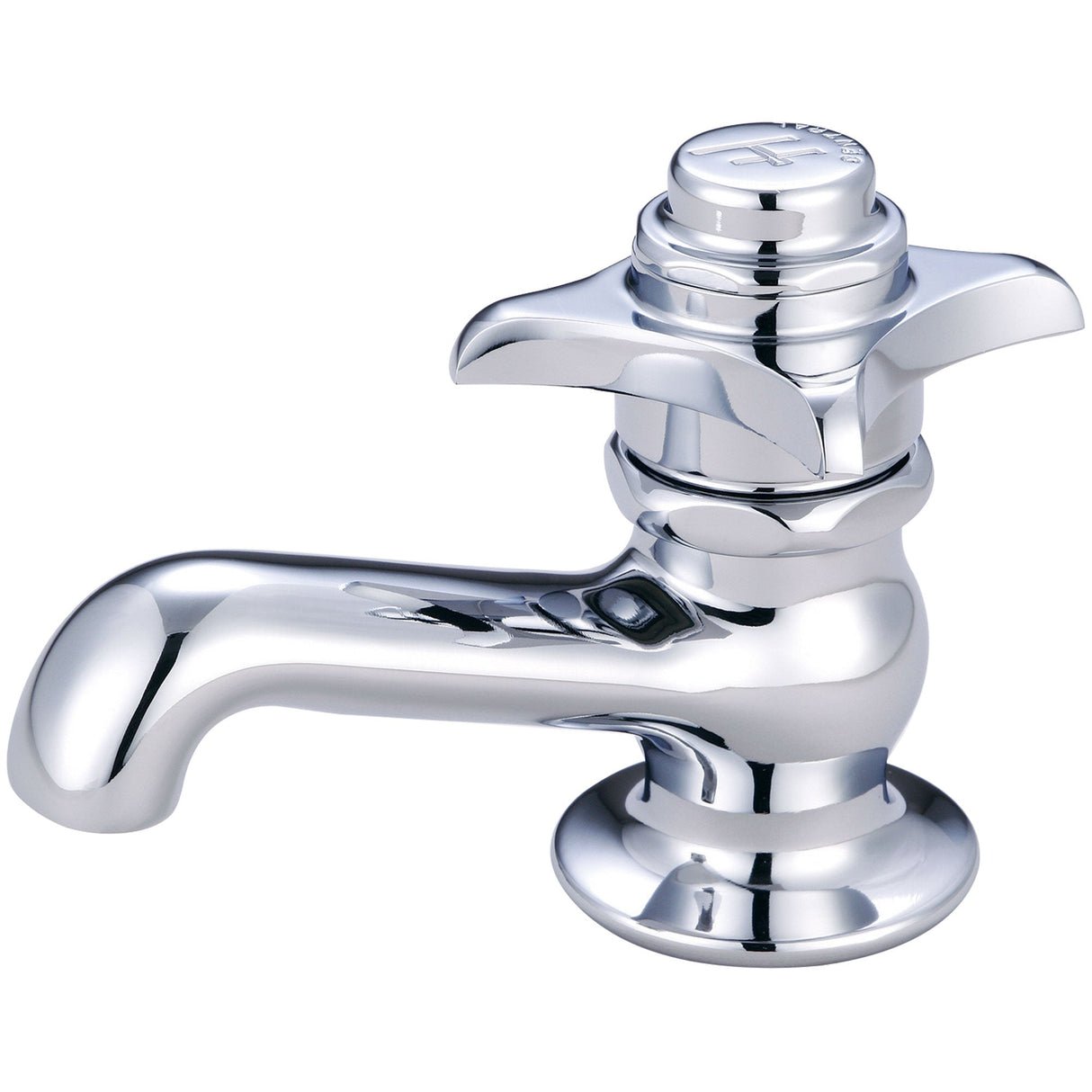 Central Brass 0255-H Self-Close Single Handle Basin Faucet in Polished Chrome