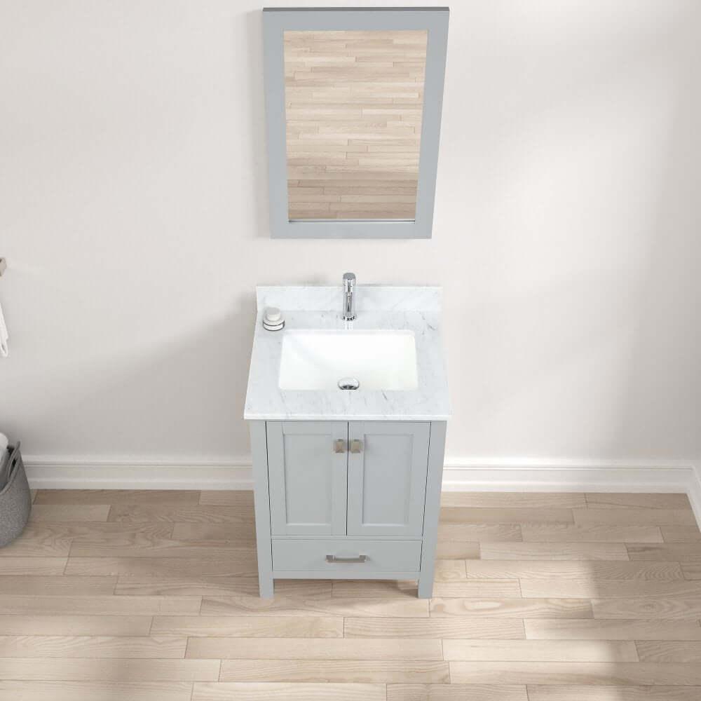 Blossom Geneva Single Sink Freestanding Bathroom Vanity With Countertop & Undermount Sink