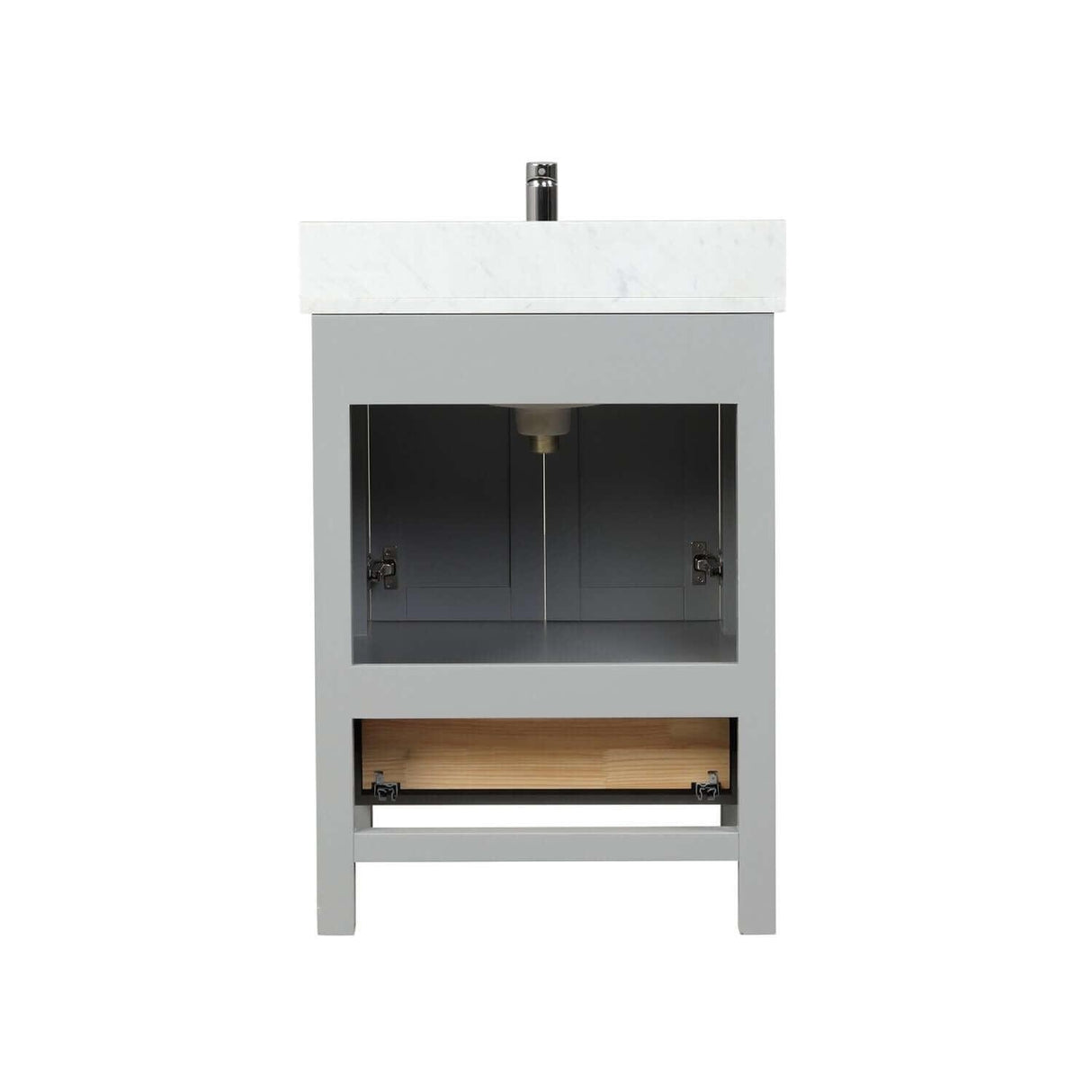 Blossom Geneva Freestanding Bathroom Vanity With Countertop, Undermount Sink & Mirror