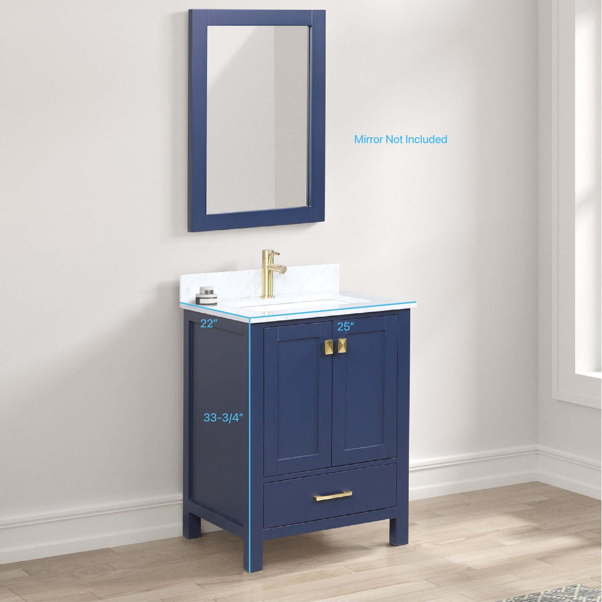 Blossom Geneva Single Sink Freestanding Bathroom Vanity With Countertop & Undermount Sink