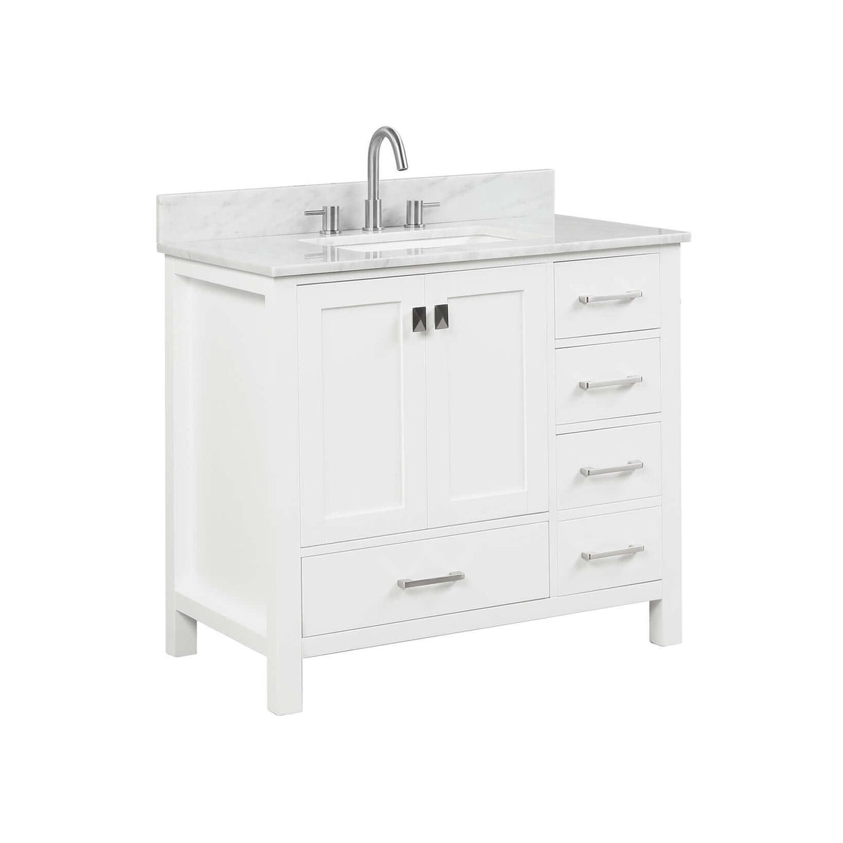 Blossom Geneva Single Sink Freestanding Bathroom Vanity With Countertop & Undermount Sink