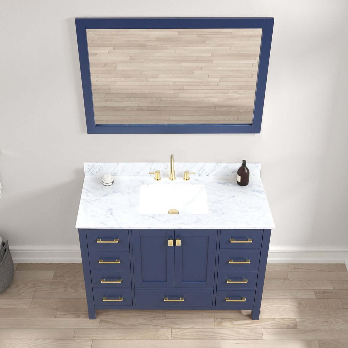 Blossom Geneva Single Sink Freestanding Bathroom Vanity With Countertop & Undermount Sink