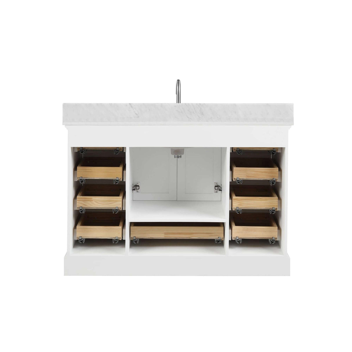 Blossom Copenhagen Freestanding Bath Single Sink Vanity, Top, Undermount Sink & Mirror