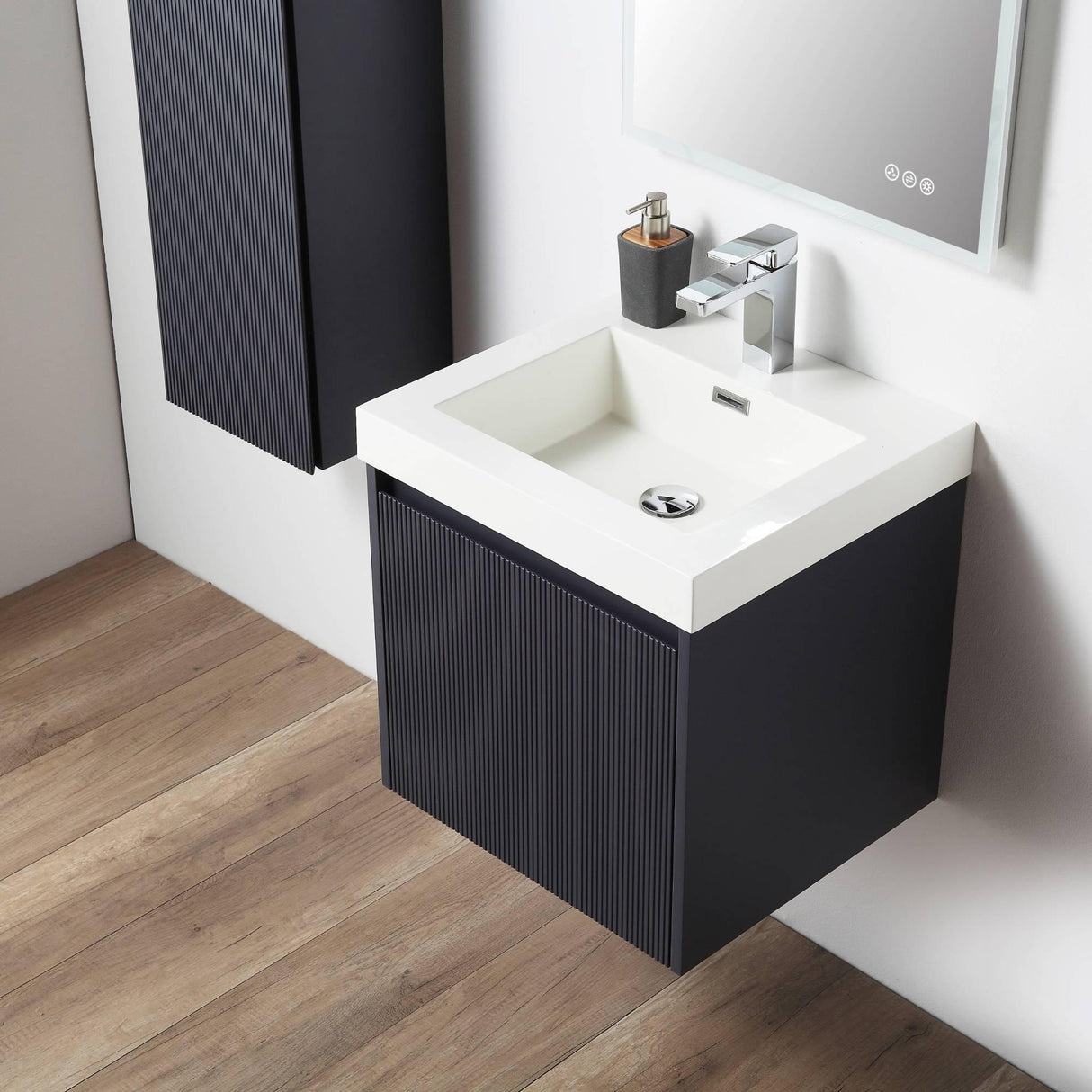 Sleek Minimalism: Blossom Positano Single Sink Floating Vanity 20" to 48"