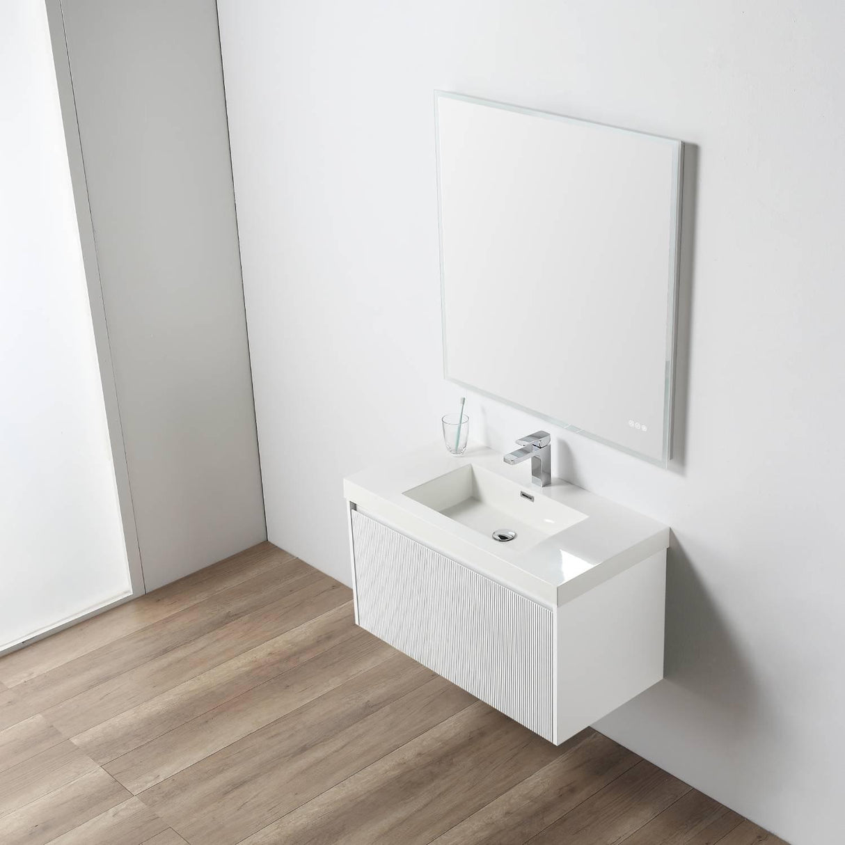 Sleek Minimalism: Blossom Positano Single Sink Floating Vanity 20" to 48"