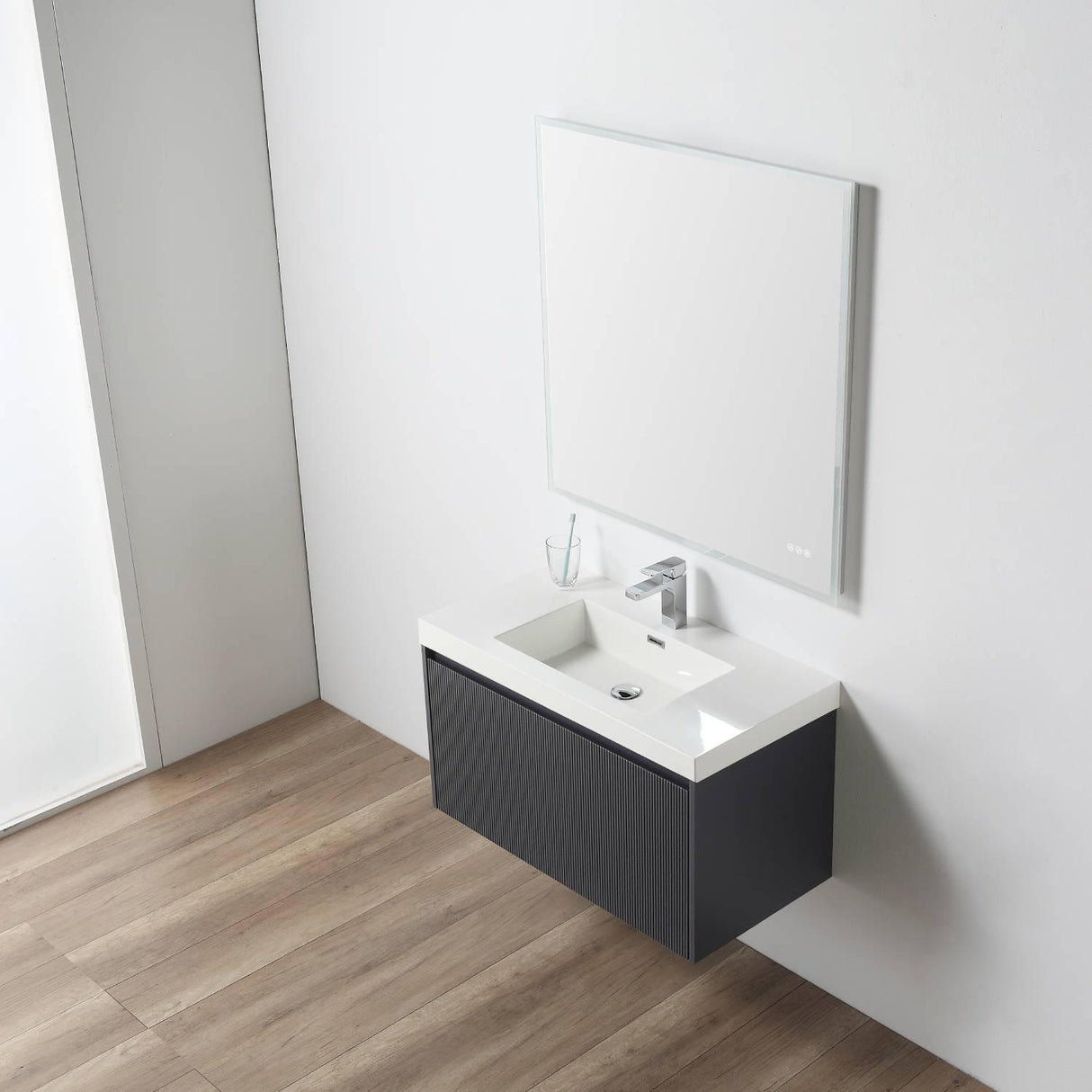 Sleek Minimalism: Blossom Positano Single Sink Floating Vanity 20" to 48"