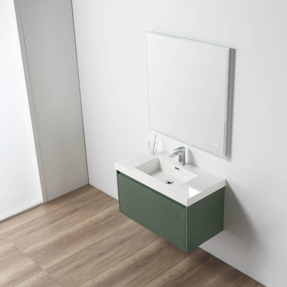 Sleek Minimalism: Blossom Positano Single Sink Floating Vanity 20" to 48"