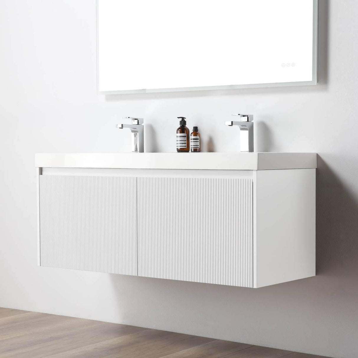 Blossom Positano 48" Floating Bathroom Vanity Single/ Double Sink & 2 Side Cabinet