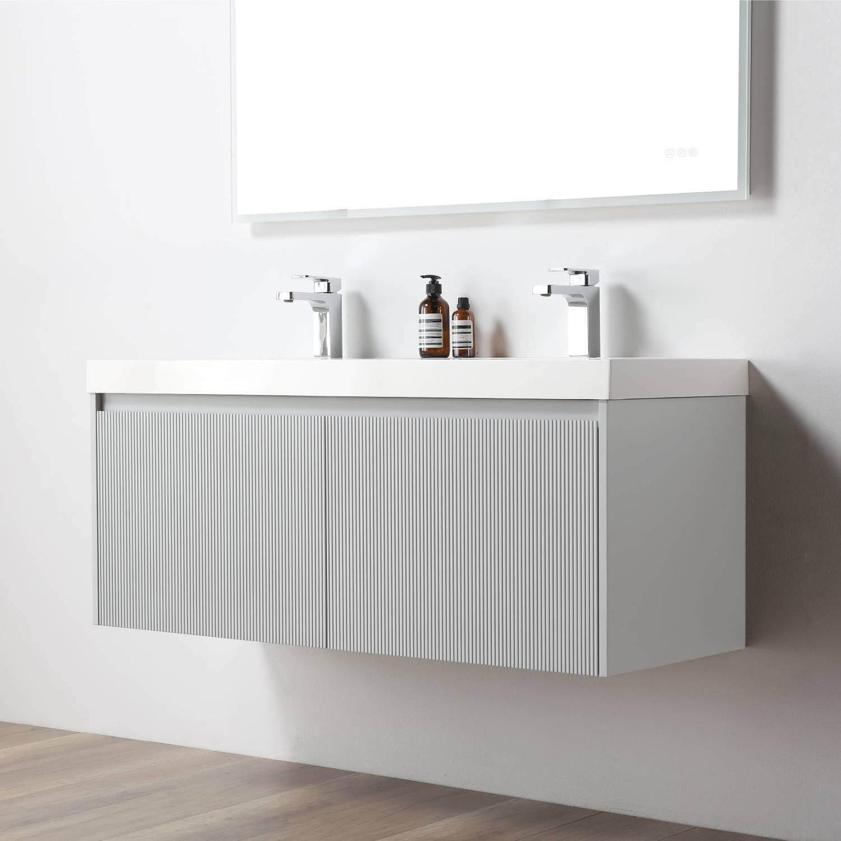 Blossom Positano 48" Floating Bathroom Vanity Single/ Double Sink & 2 Side Cabinet