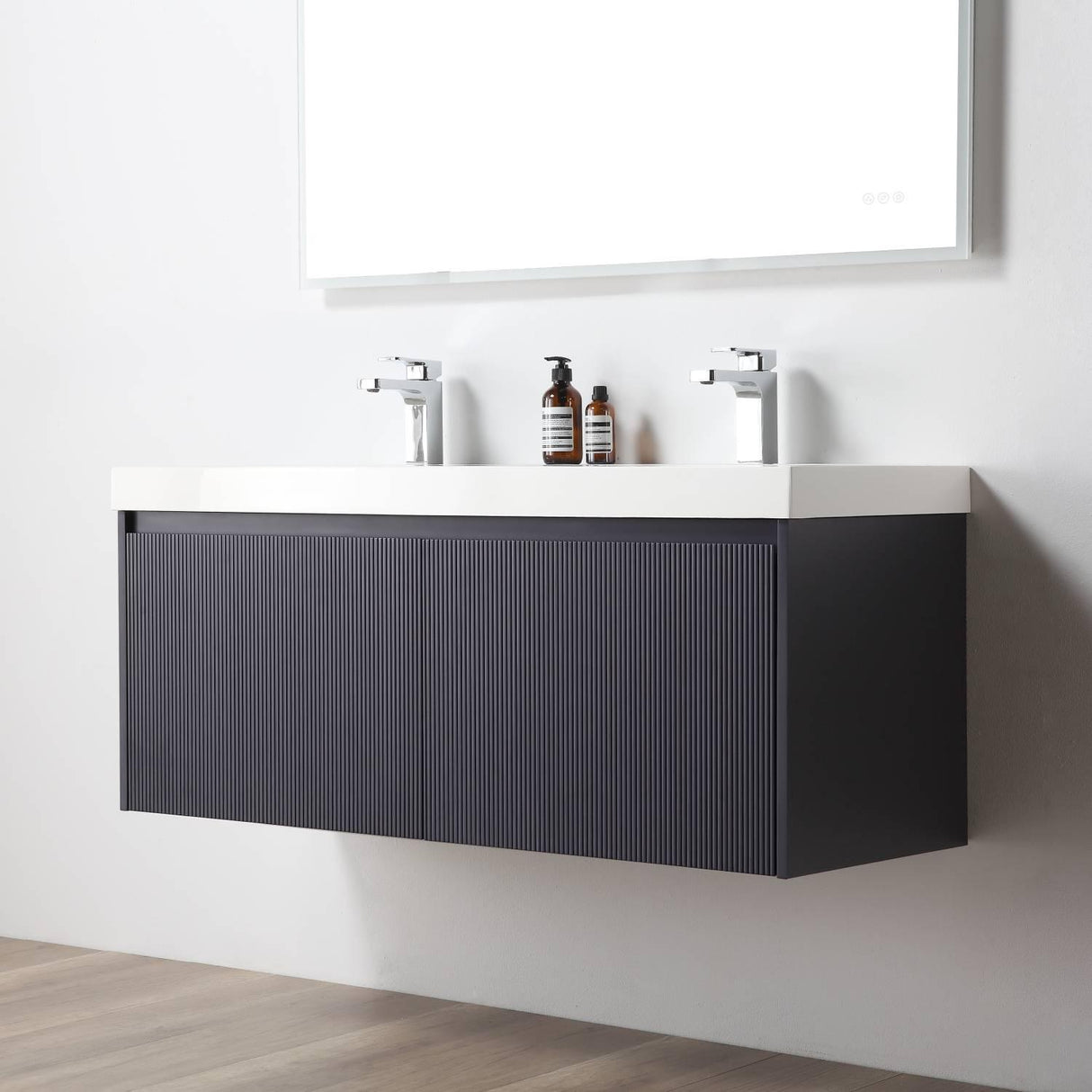 Blossom Positano 48" Floating Double Sink Vanity - Customize with Optional Side Cabinets