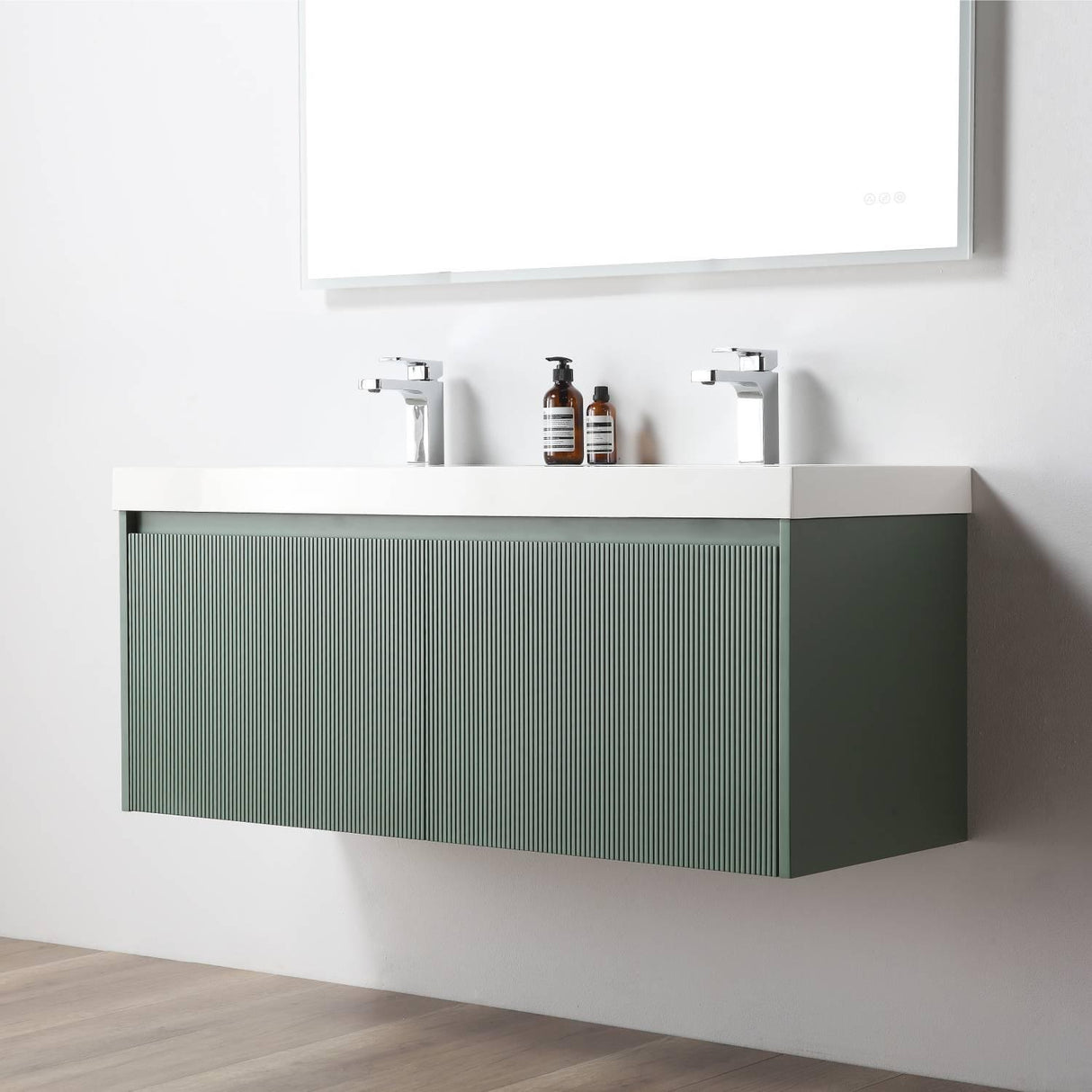 Blossom Positano 48" Floating Double Sink Vanity - Customize with Optional Side Cabinets