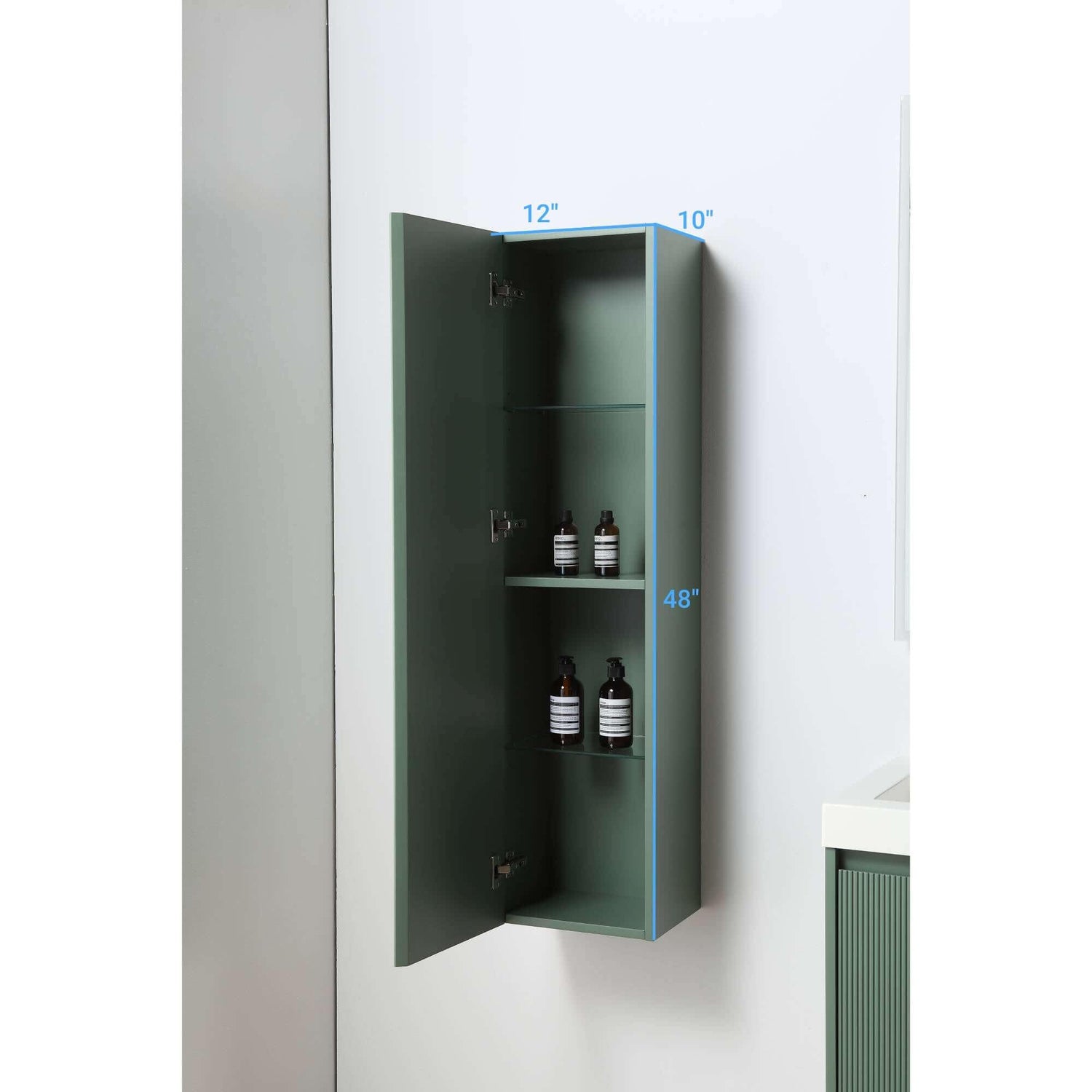 Blossom Positano 48" Floating Bathroom Vanity Single/ Double Sink & 2 Side Cabinet