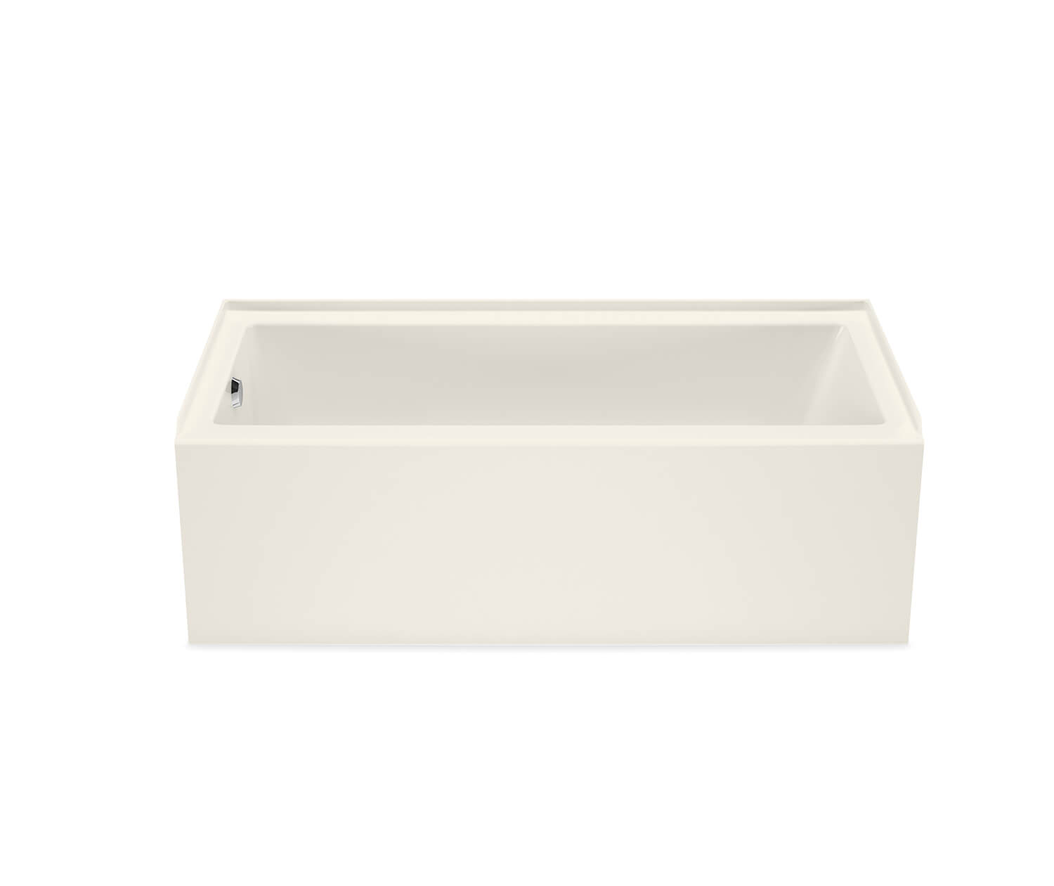 MAAX 106394-000-007-002 Bosca 6030 IFS Acrylic Alcove Right-Hand Drain Bathtub in Biscuit