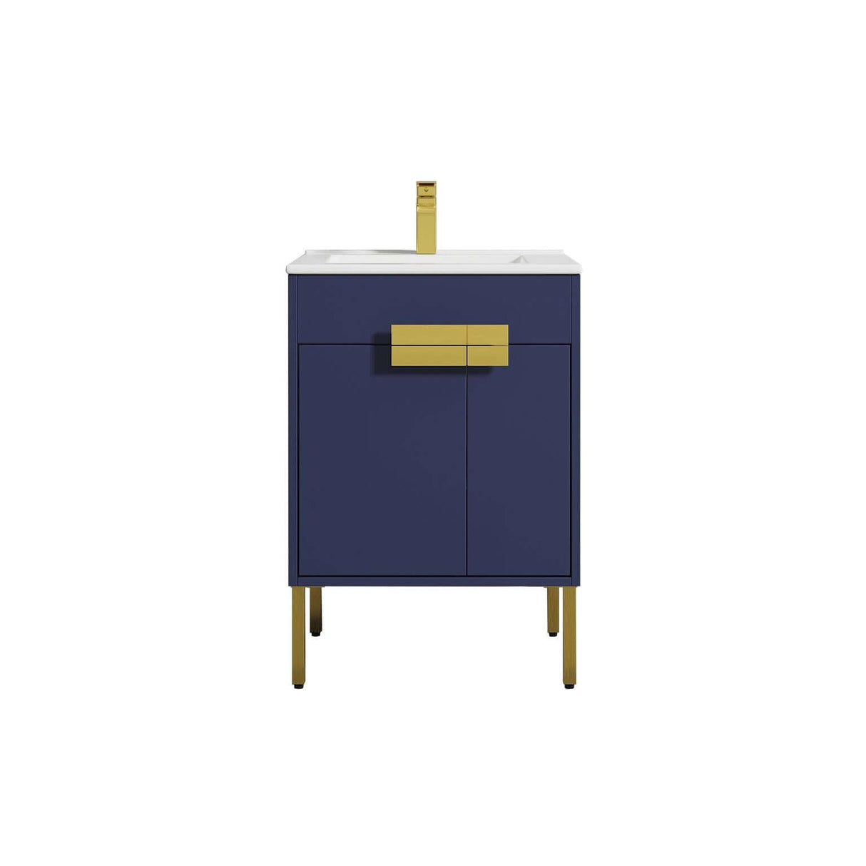 Blossom Bari 24", 30", or 36" Freestanding Bathroom Vanity with Ceramic Sink