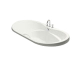 MAAX 102865-000-001-000 Living 6642 Acrylic Drop-in Center Drain Bathtub in White
