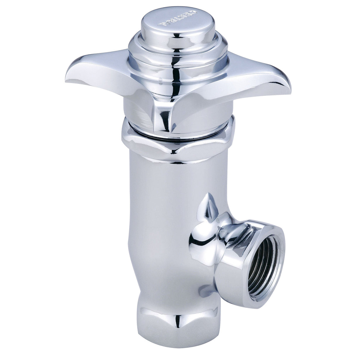 Central Brass 0333-3/8 Self-Close Angle Stop in Polished Chrome