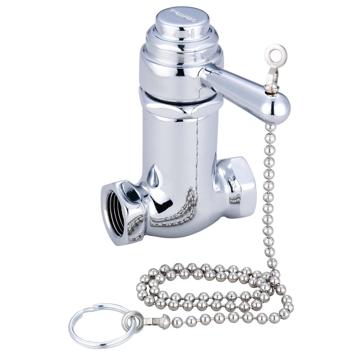 Central Brass 0335-V1/2 Self-Close Shower Straight Stop in Polished Chrome