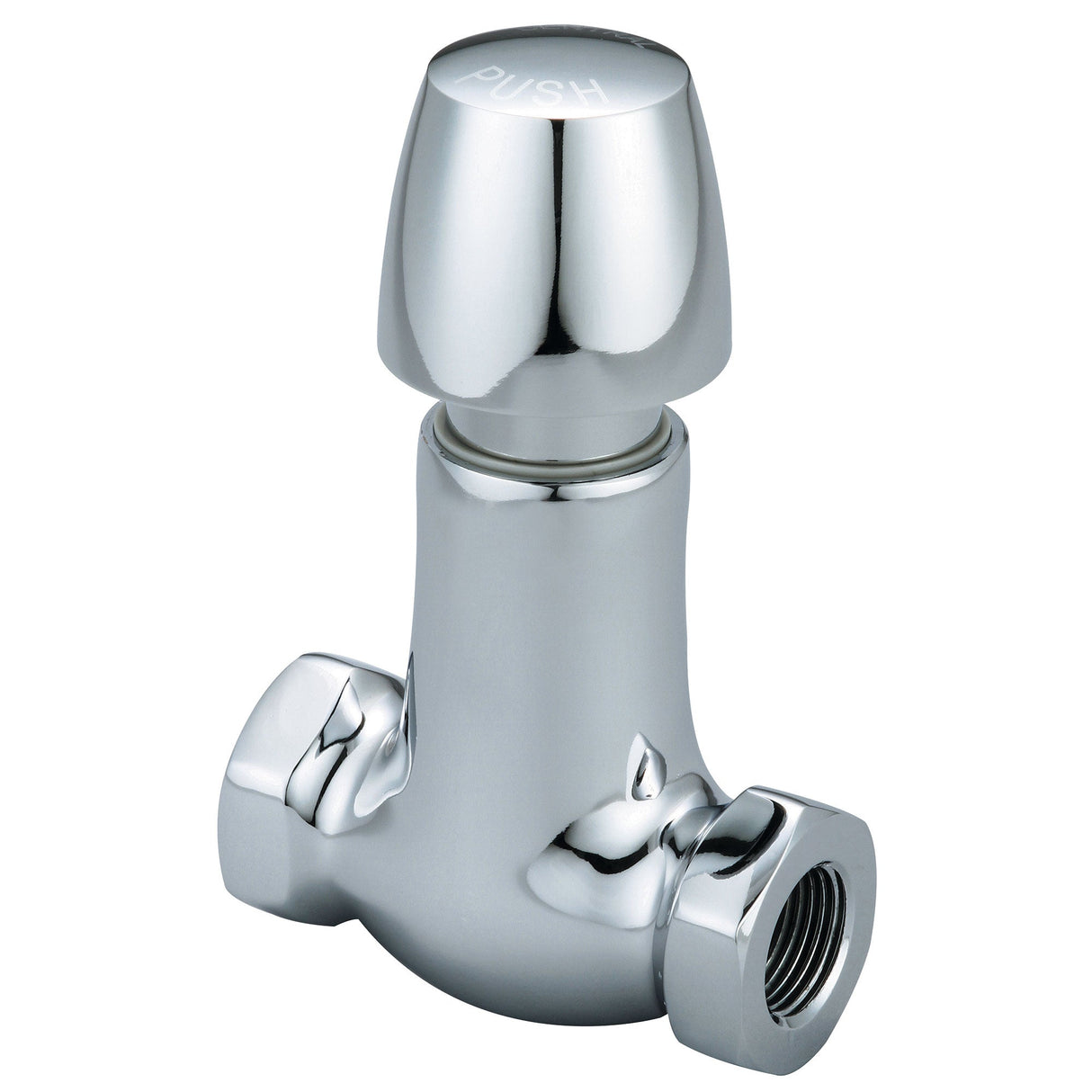 Central Brass 0336-N2-1/2 Slow-Close Straight Stop in Polished Chrome
