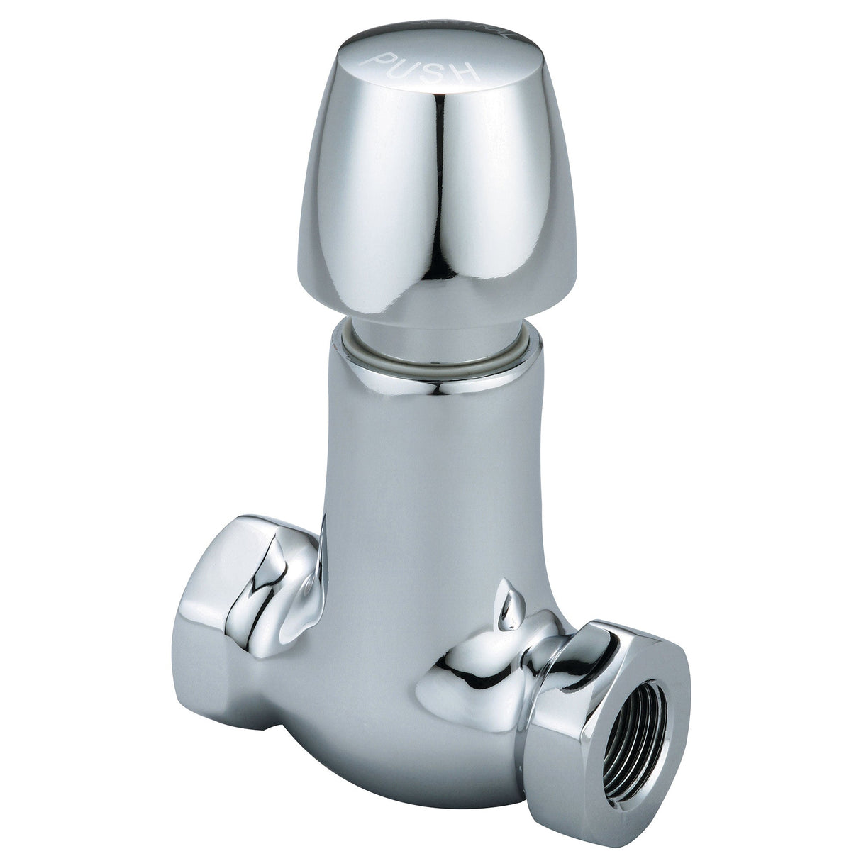 Central Brass 0336-N2-3/8 Slow-Close Straight Stop in Polished Chrome
