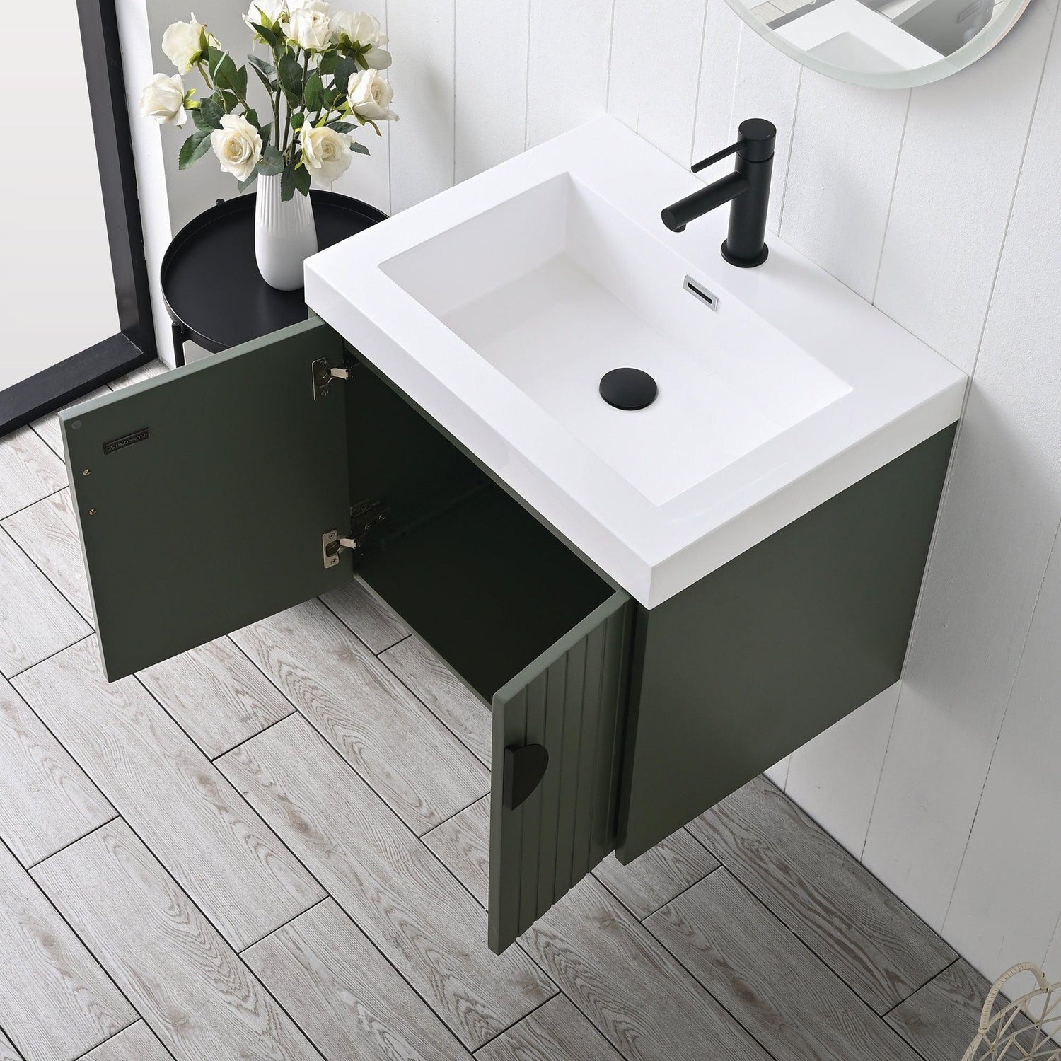 Blossom Moss 24" & 30" Floating Bathroom Vanity with Sink