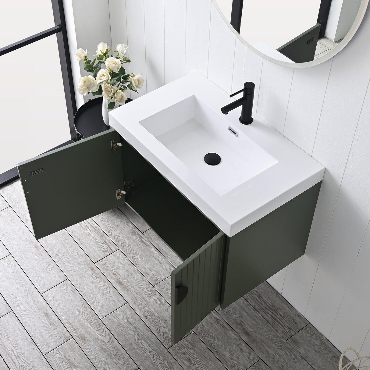 Blossom Moss 24" & 30" Floating Bathroom Vanity with Sink