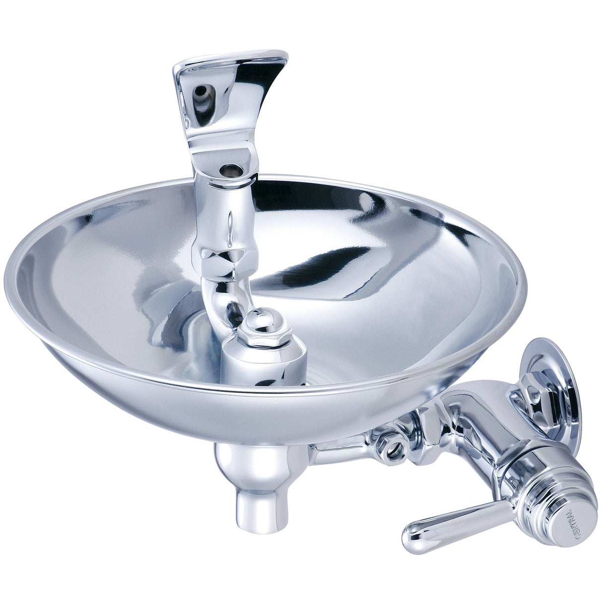 Central Brass 0366-HX8 Drinking Fountain-Wallmount in Polished Chrome