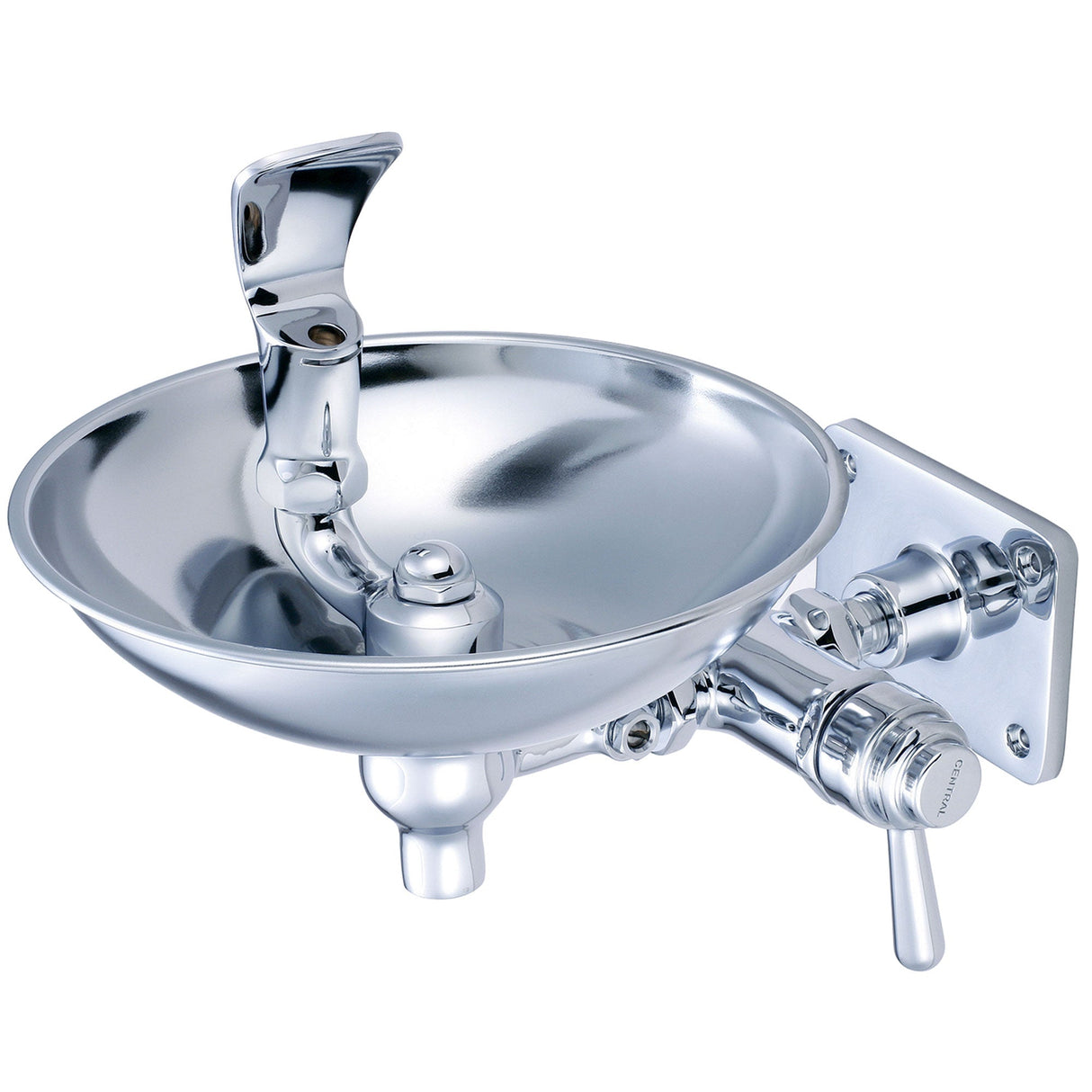 Central Brass 0366-HX8WB Drinking Fountain-Wallmount in Polished Chrome