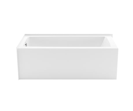 MAAX 106811-000-002-001 Mackenzie Corner 6030 AcrylX Corner Left-Hand Drain Bathtub in White