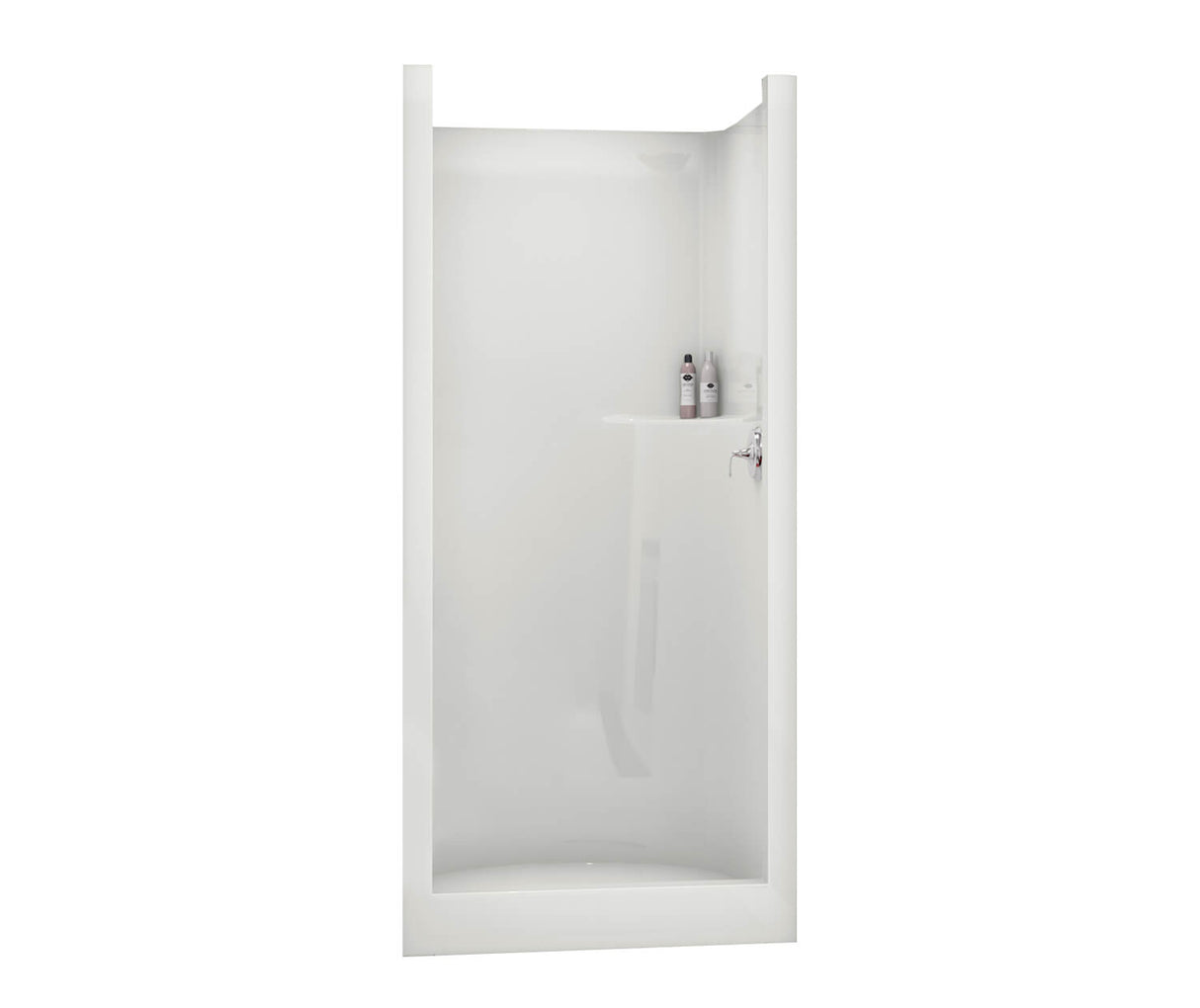 MAAX 140085-000-002-000 SS32 32 x 33 AcrylX Alcove Center Drain One-Piece Shower in White