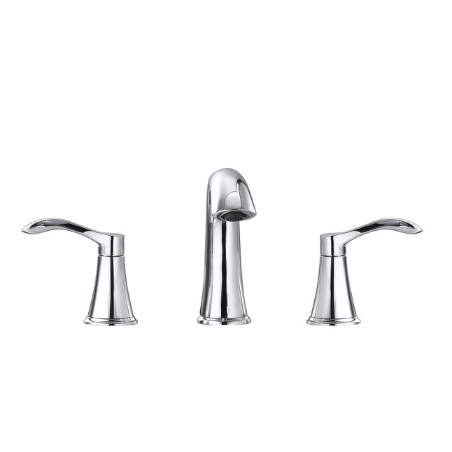 Avanity Mizuchi Polished Chrome 2-Handle 8-in Widespread WaterSense Bathroom Sink Faucet with Drain