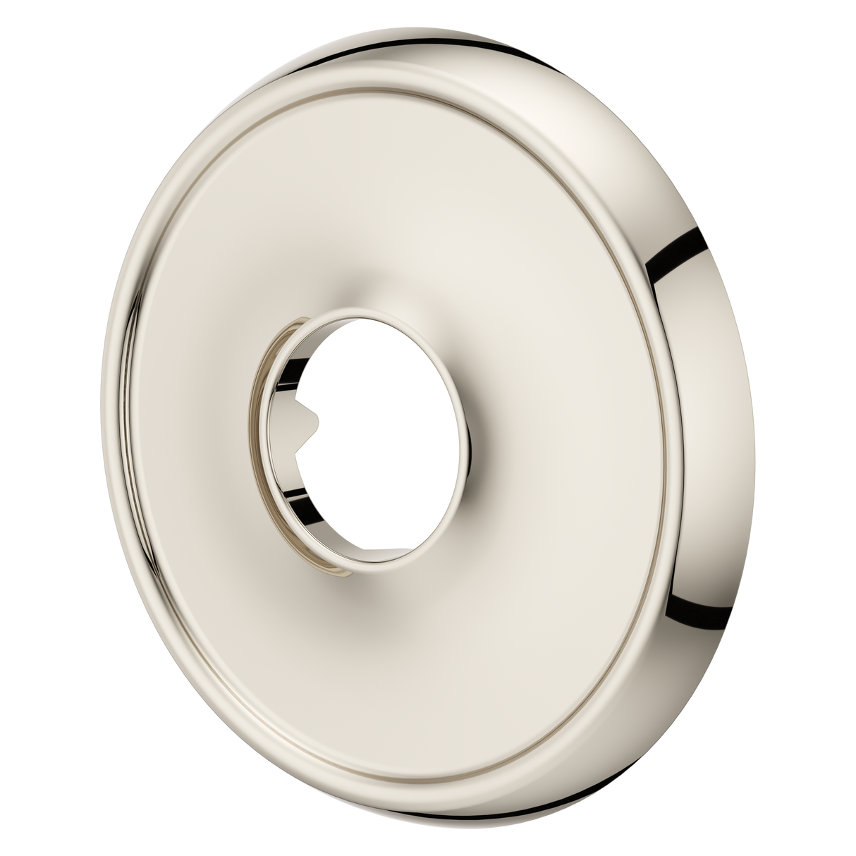 Transitional Round Shower Arm Flange in Polished Nickel