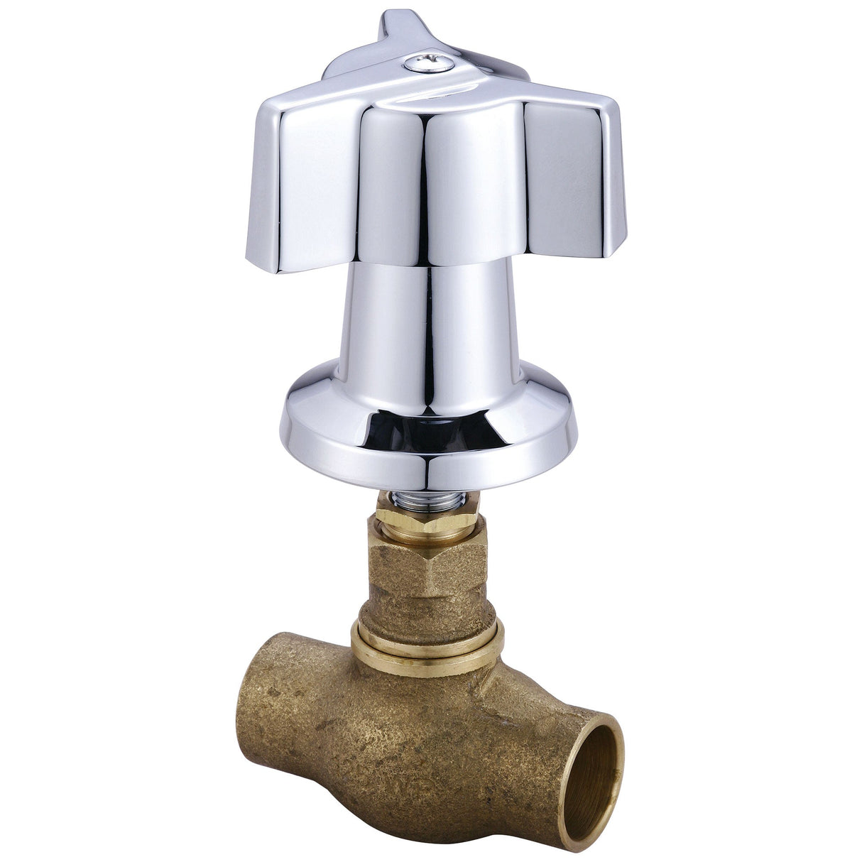 Central Brass 0607-C3/4 Tile Stop Valve in Polished Chrome